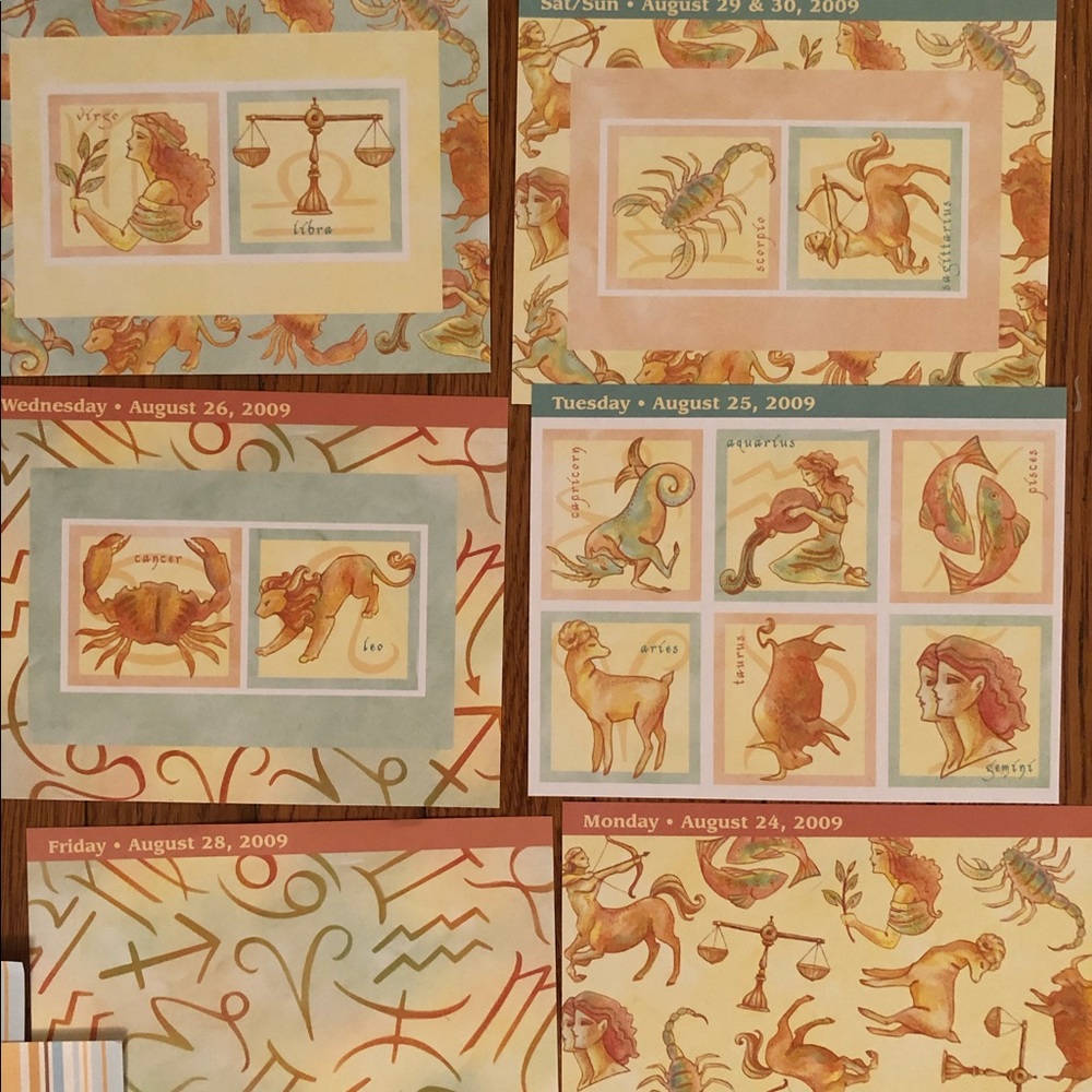Horoscope Zodiac Sign Scrapbook/Crafting Papers